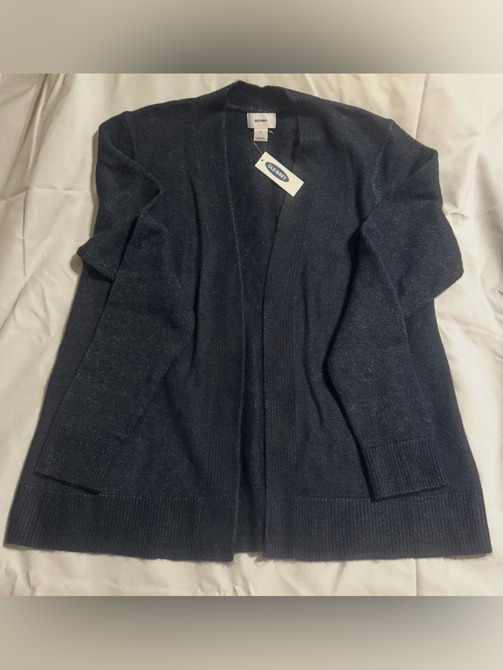 #2027 Old Navy Navy Open-Front Cardigan Sz Large NWT